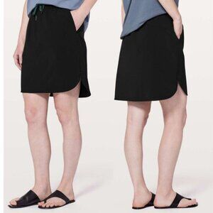Lululemon On The Fly Skirt Luxtreme 21" In Black Size 4